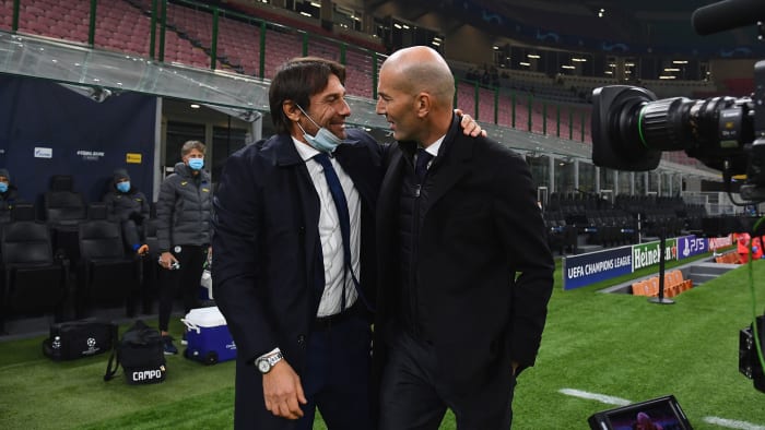 Antonio Conte and Zinedine Zidane are candidates to manage Manchester United